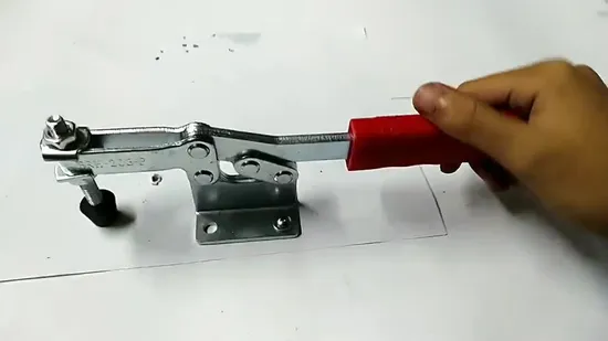 Высококачественный горизонтальный коленно-рычажный зажим для сварки в прочной конструкции.